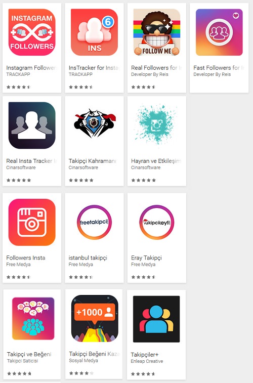 سرقت اطلاعات کاربران اینستاگرام از طریق 13 نرم افزار موجود در google play